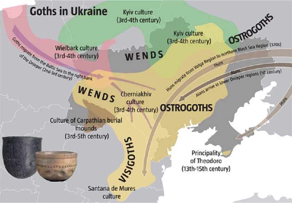 Готы племена на карте. Карта расселения готов. Готская держава Германариха. Переселение готов карта.