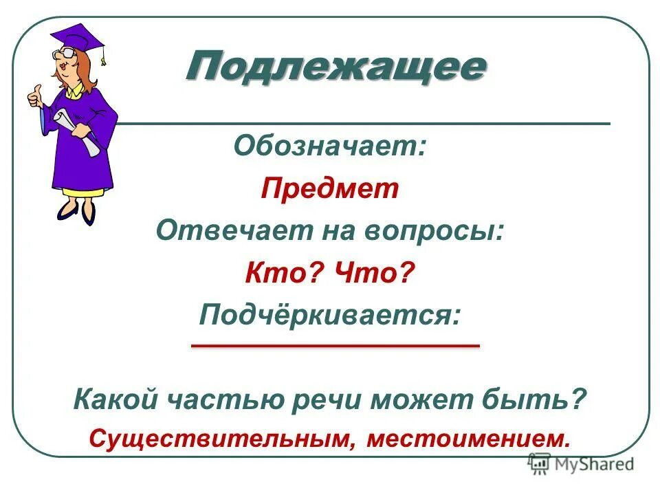 Подчеркнуть слова обозначающие имя существительное