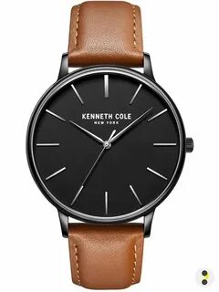 Мужские часы Kenneth Cole Leather KC51111004 - купить с доставкой по выгодным це