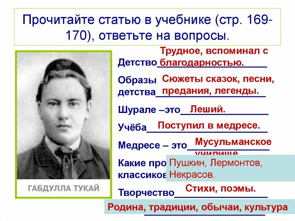 Биография габдулла тукай 6 класс. Литература план Габдулла Тукай. Габдулла Тукай план 6 класс. Габдулла Тукай образы детства. План по Габдулла Тукай 6 класс.