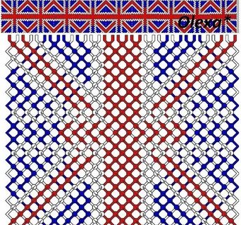 Флаги из бисера крестиком