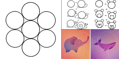 рисунки из кругов 6 класс