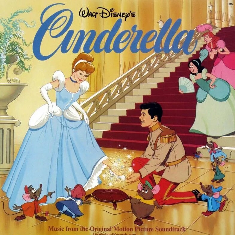Саундтрек диснея. Walt Disney Cinderella. Золушка 1950. Золушка 1950 обложка. Золушка от Дисней.