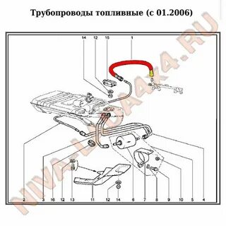 Топливопровод нива шевроле
