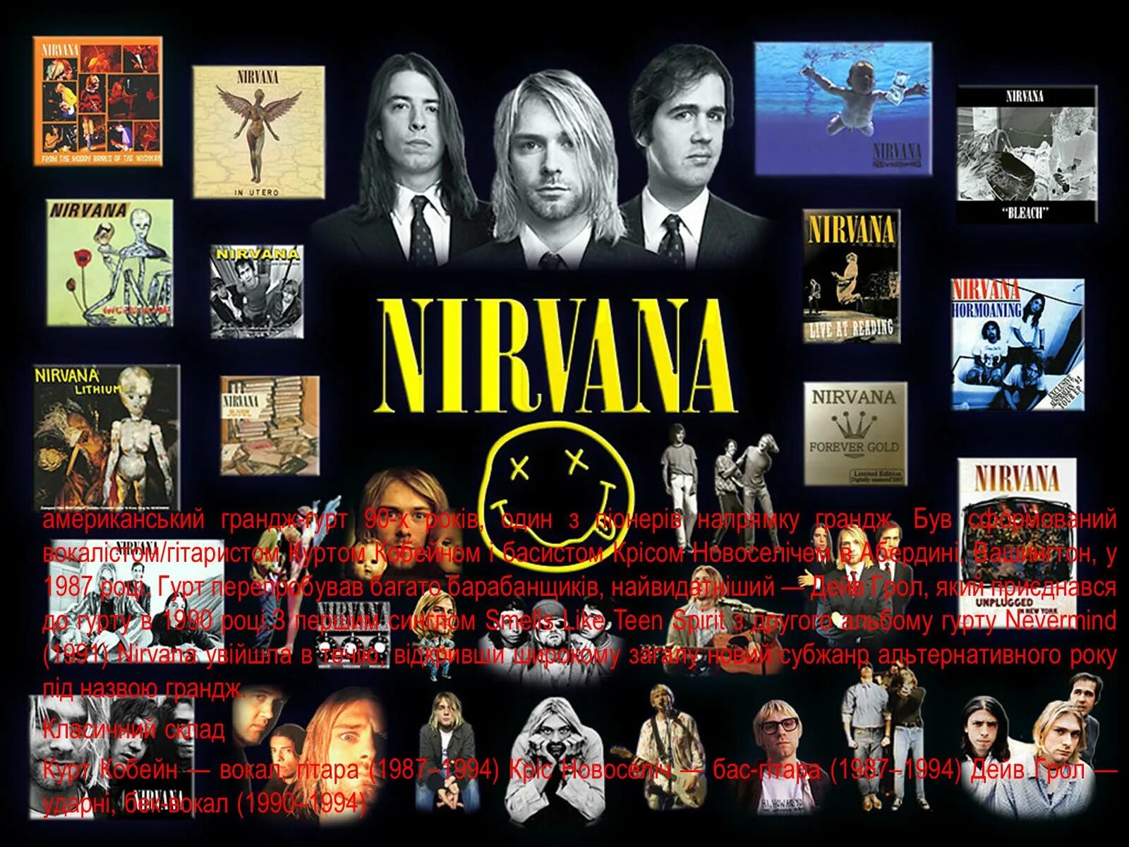 Nirvana new. Nirvana дискография. Группа Нирвана Курт Кобейн. Плакаты рок групп. Стена с плакатами рок групп.