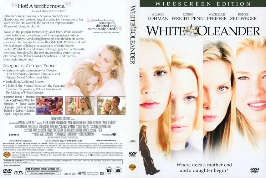 Белый олеандр книга читать. White Oleander 2002. Белый Олеандр книга краткое содержание. Белый Олеандр (2002) DVD.