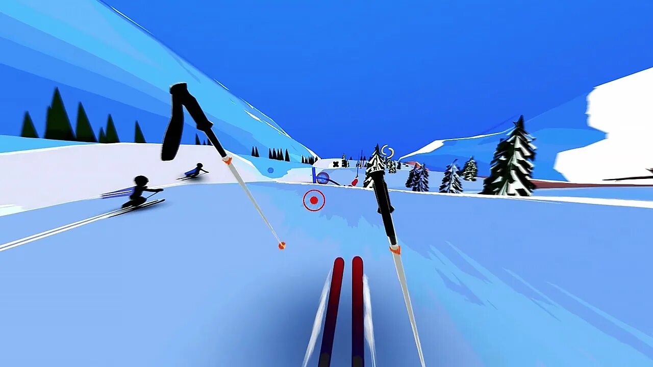 Игра про горнолыжный курорт. Cross Country Skiing VR игра. Fancy Skiing VR. Игра на лыжах в Oculus Quest.