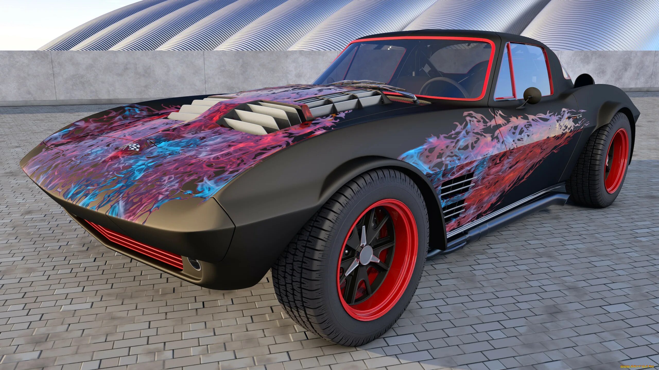 Моделирование автомобиля в 3ds max. Машины на 2 3д. Машины на 2 3д. Chevrolet corvette grand sport 1964. Автомобиль 3d.