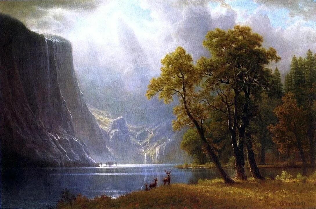 Репродукция что это такое. (Bierstadt Albert) 1830-1902. Albert Bierstadt художник.