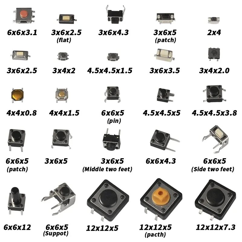 Скинь мини. Микрокнопка 12x12x4,3mm. Микро кнобки. Типы микрокнопок. Микрокнопки названия.