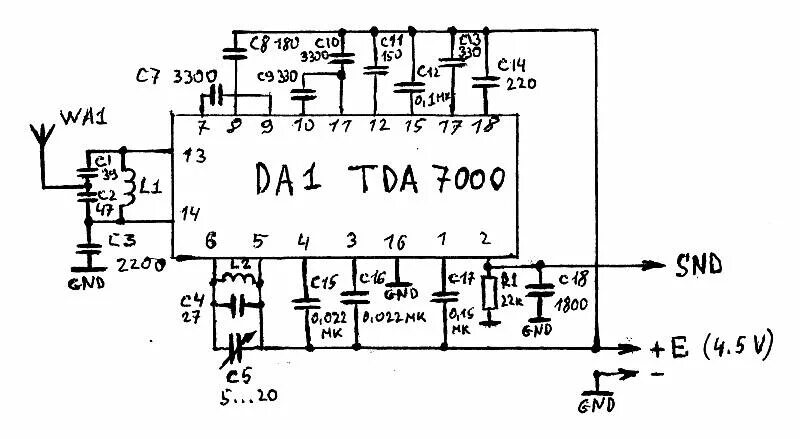 Tda7000 схема приемника. Fm приемник на микросхеме tda7000. Схема УКВ приемника на микросхеме tda7000. УКВ приемник на микросхеме тда 7000. Укв прием