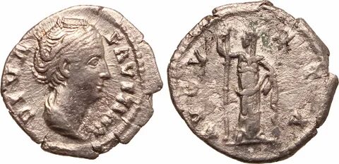 Roman Empire AR denarius 140-141 Diva Faustina, Avgvsta ✓ Coins and Coin Co...