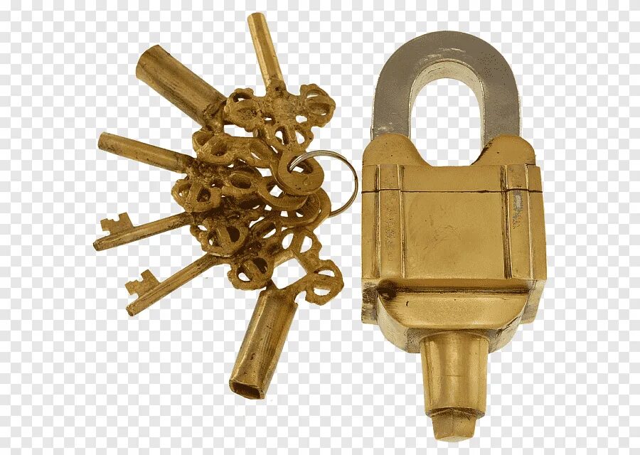 Латунный замок-головоломка с 6 квадратными ключами - (3 ключа x 2) вес. Замок и ключ. Головоломка замок. Навесной замок головоломка.