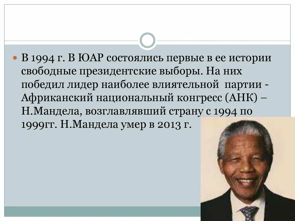 Лидер национального африканского конгресса. Лидер партии Африканский национальный конгресс АНК который в 1994. Африканский национальный конгресс Мандела. Выборы ЮАР 1994. Первый своб