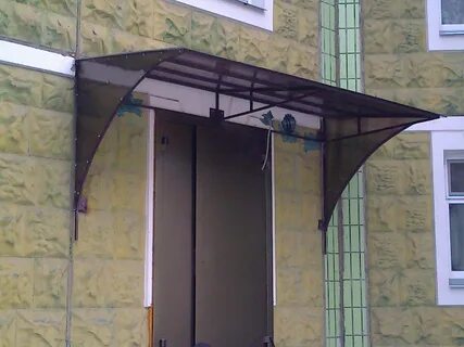 Козырек над входом своими руками