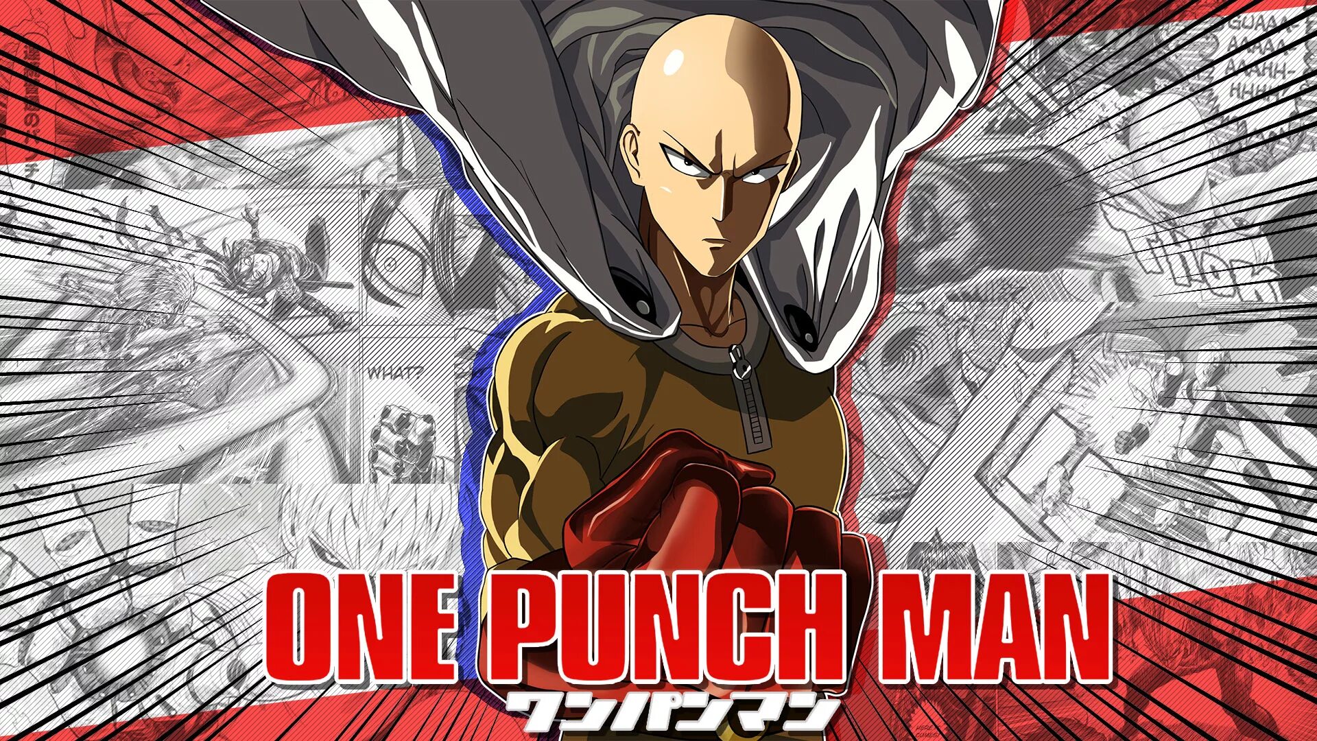 Saitama (one-Punch man). Ванпанчмен обложка. Сайтама плакат.