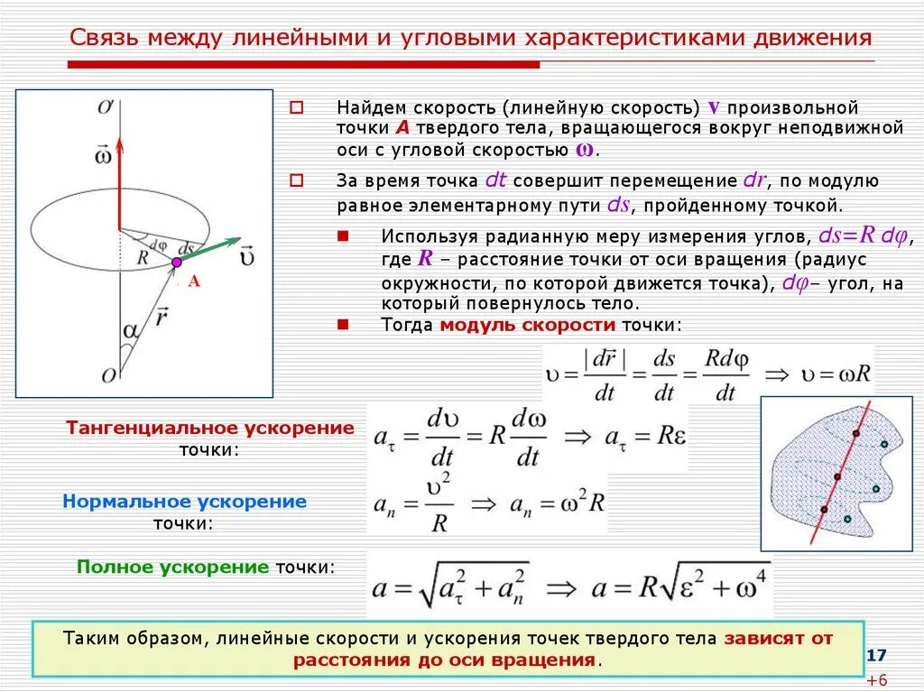 Формула скорости точки в момент времени. Угловая скорость вращения тела формула. Связь линейных и угловых характеристик вращательного движения. Угловое ускорение вращательного движения твёрдого тела. Связь углового и линейных характеристик точки.