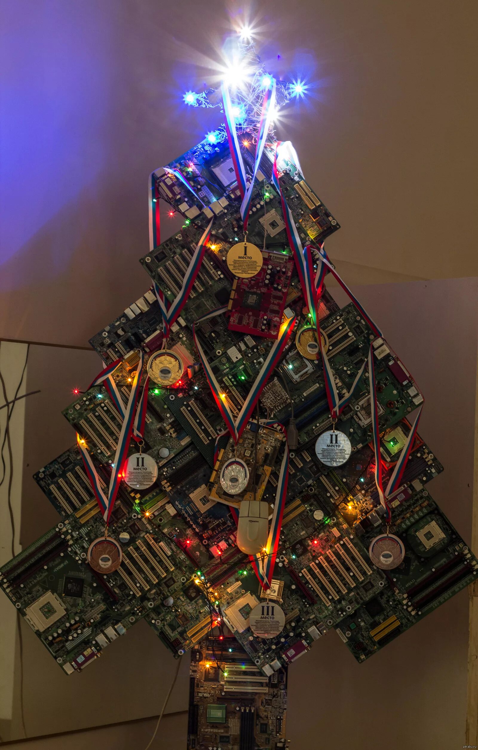 новый год сисадмина. ит елка. новогодняя ёлка из витой пары. елка программиста. елка сисадмина.