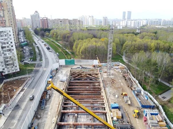 Проспект Вернадского БКЛ. Метро проспект Вернадского БКЛ. Станция проспект Вернадского БКЛ. Проспект Вернадского стройка.