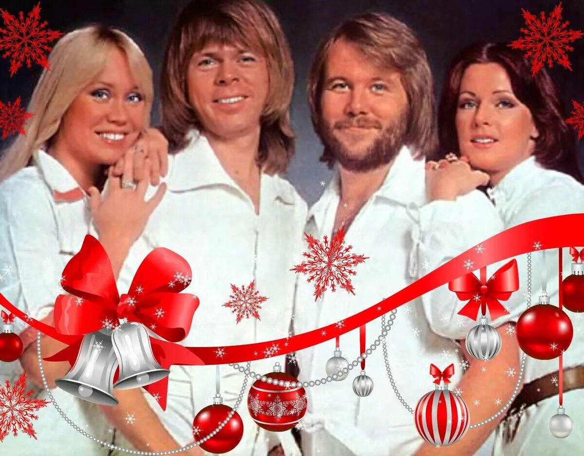 Все песни новый год все года. Абба. Абба Рождество. ABBA 1980 Happy New year. ABBA 1980.