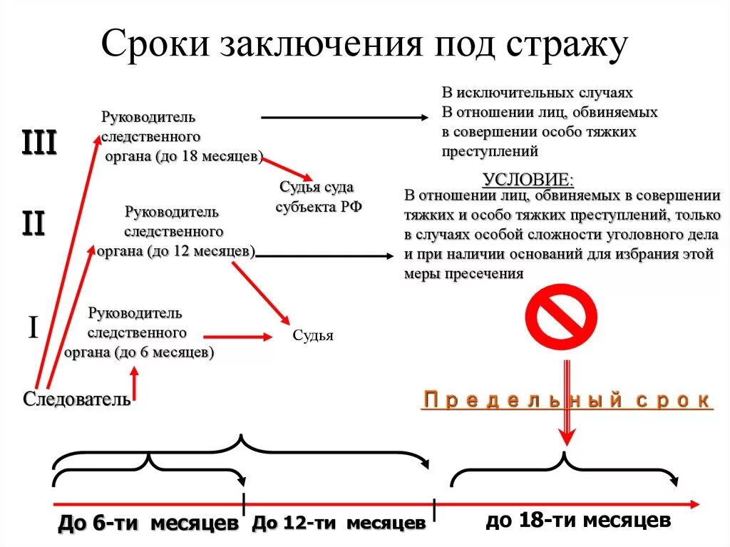 Срок заключения под стражу упк