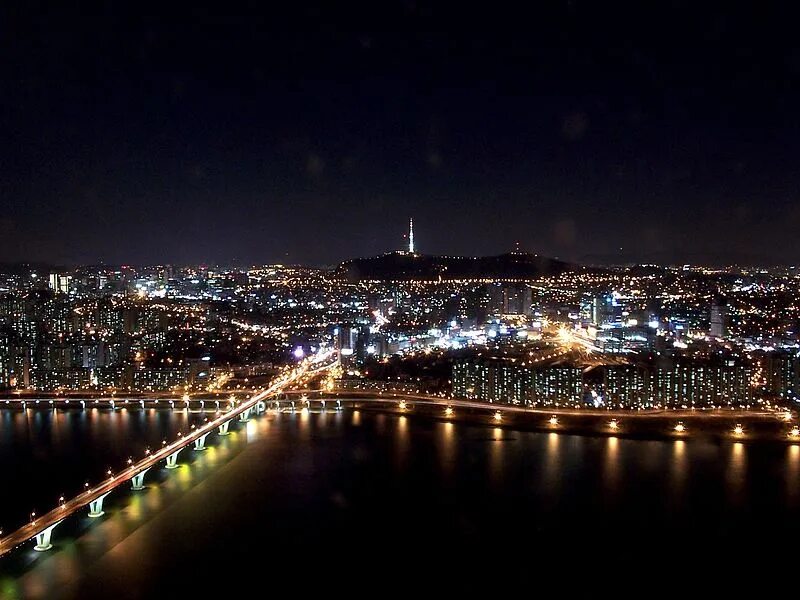 Красивый вид ночью. Южная Корея Сеул ночной вид. Ночной Сеул Южная Корея. Южная Корея Сеул ночью. Ночной Сеул Южная Корея вид с самолёта.