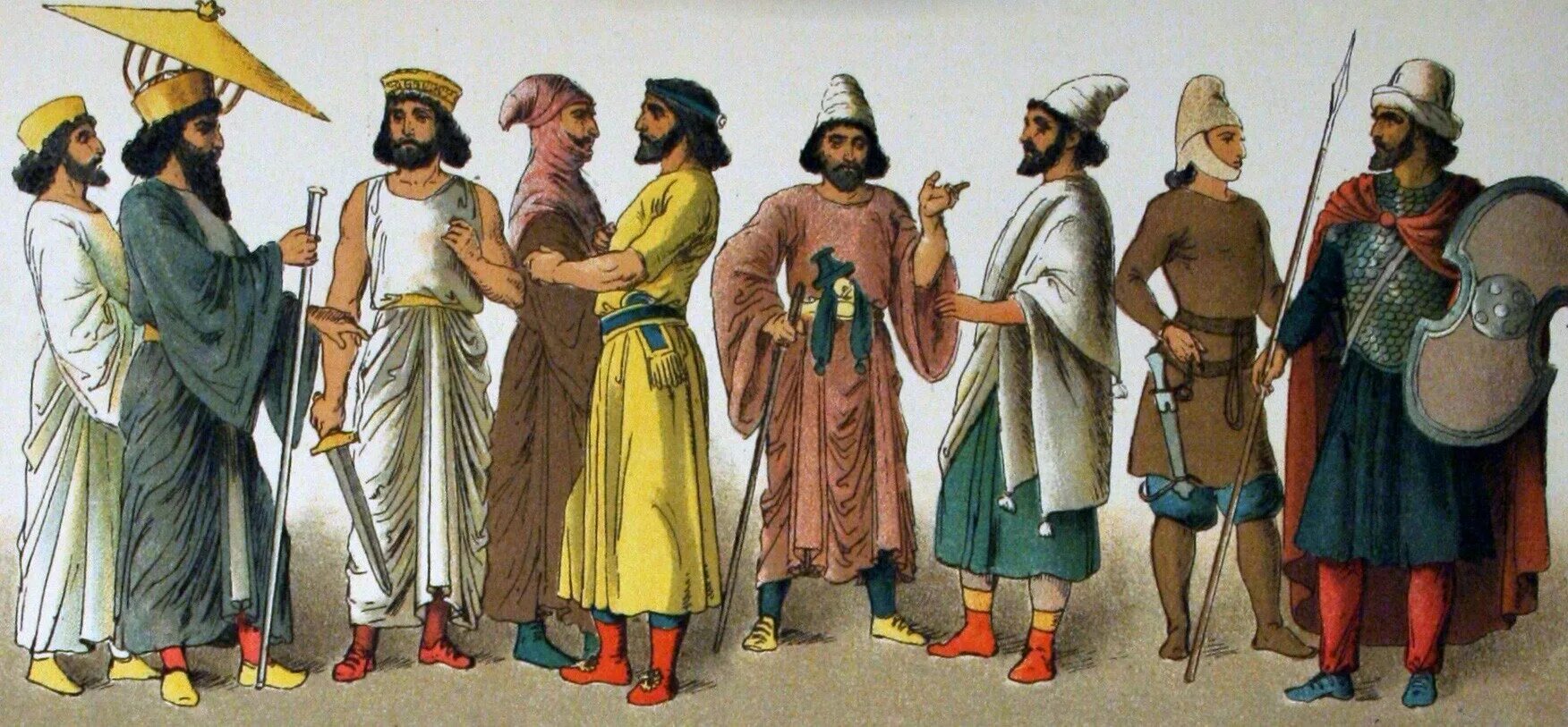 Artistic Rendering of Some Ancient Persian Clothing. Ancient babylon, Mesopotami