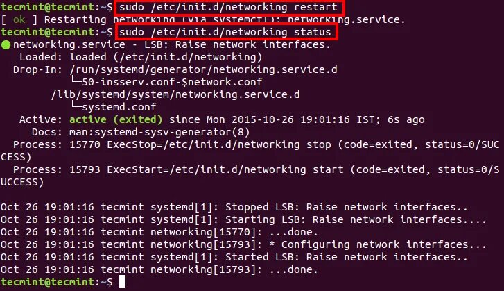 Network restart. Sudo Nano /etc/Network/interfaces DHCP. Systemctl restart Network. Sudo /etc/init.d/networking restart. Init process