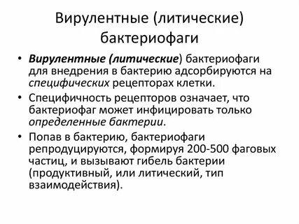 Умеренные бактериофаги