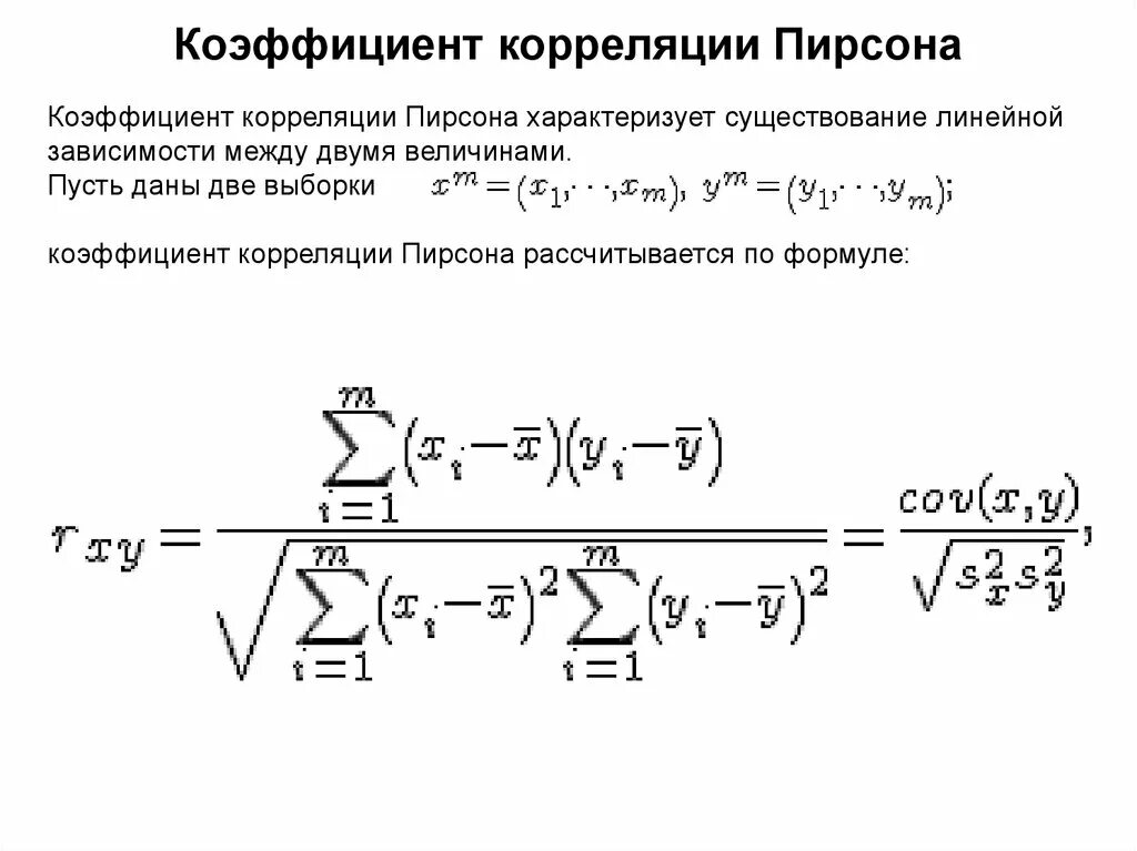 Использование коэффициента корреляции