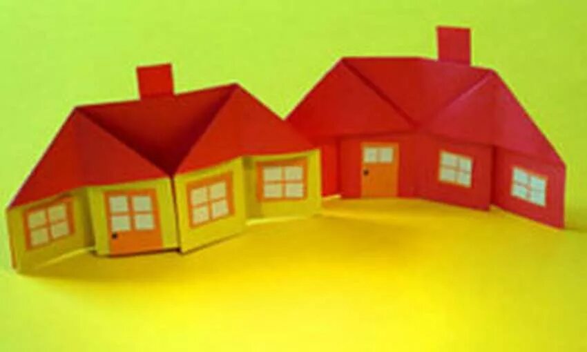 Этажи из бумаги. Домик из бумаги. Оригами домик. Конструирование домик. Конструируем домики в средней группе.