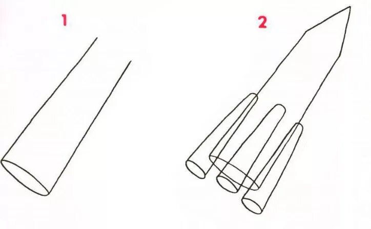 Схема рисования ракеты для детей. Схема рисования ракеты в старшей группе. Схема рисования ракеты для средней группы. Карандаш схематический рисунок. Ракета поэтапное рисование