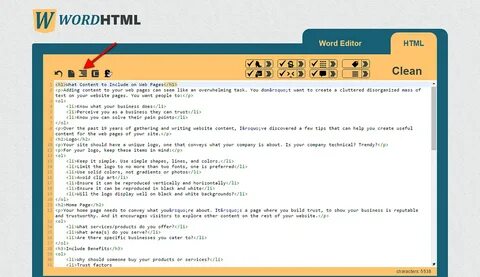 Html в ворд