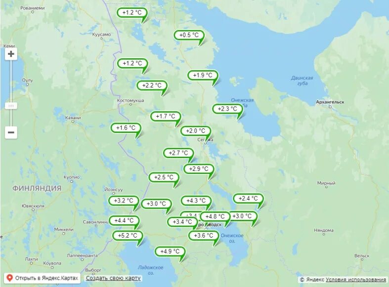 Погода петрозаводск на 10 дней самый точный