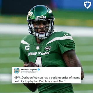 115. Deshaun Watson's No. 1 destination is the New York Jets ✈. View o...