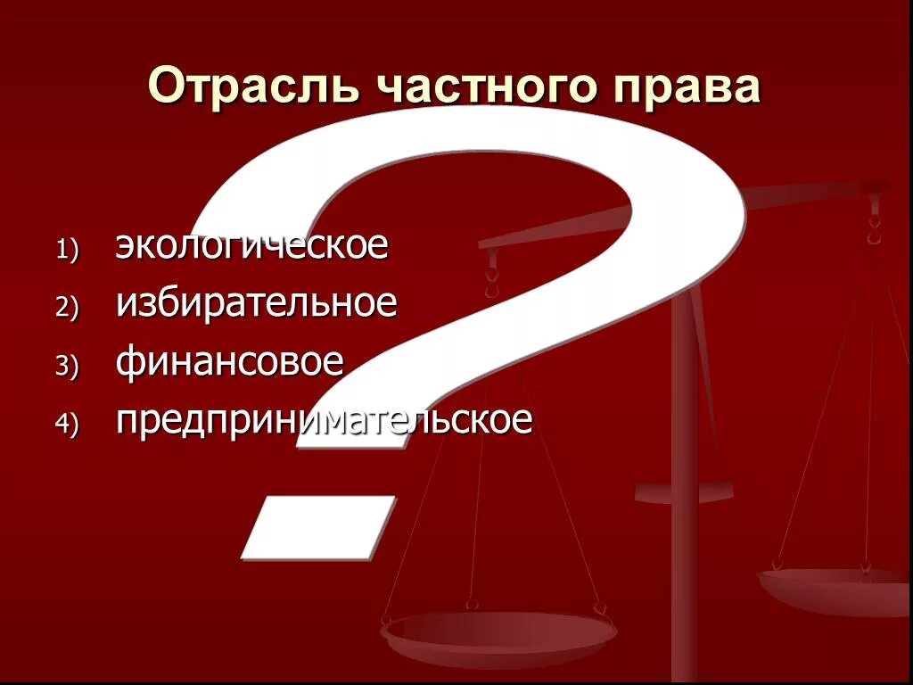 Предпринимательское право. Предпринимательское право относится к частному