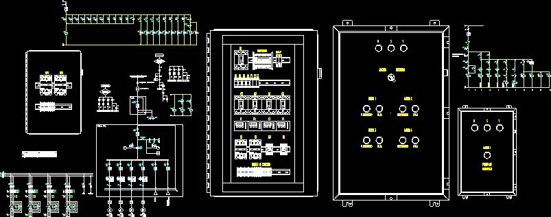 Авр dwg. Коммутационная панель шкаф проект dwg.