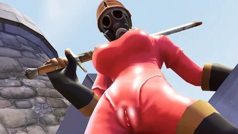 cup4eney, fempyro, pyro, team fortress 2, 3d, rule 63, big breasts, breasts...