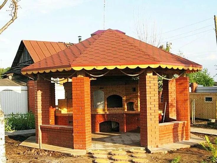 Беседка с мангалом и барбекю 5х3. Беседки с мангалом из кирпича фото проекты. 5х5 из кирпича с барбекю. Беседка из кирпича с мангалом. Беседка с мангальной зоной проекты из кирпича закрытая.