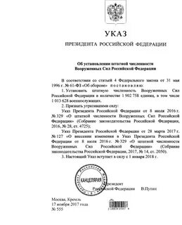 Количество указ