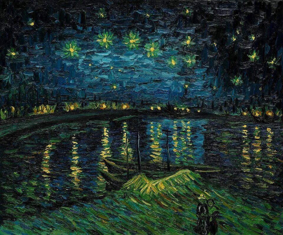 Ночь в монштаде счастливая случайность. Ван Гог ночь над роной. «Звёздная ночь» Ван Гог. Ван Гог «Звездная ночь» 1888.