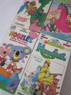 80s Just For Kids Home Video VHS Lot of 4 Noozles Kissyfur.