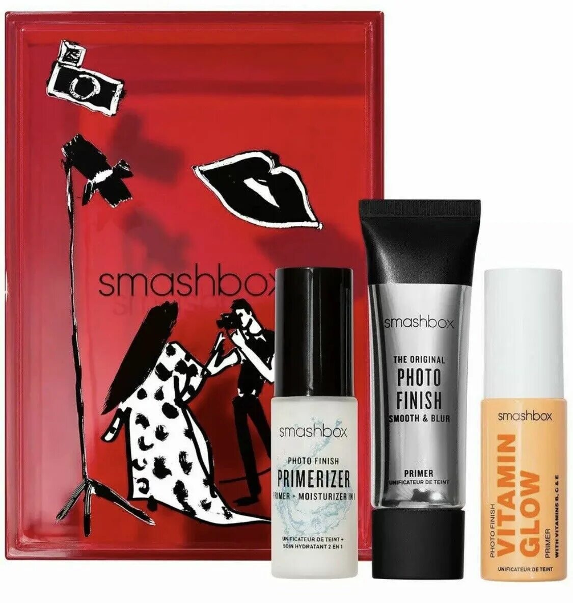 Набор праймеров Smashbox. Smashbox photo finish primer Trio. Smashbox fotofinish праймер набор. Трэвел Формат смэшбокс праймер. Набор праймеров