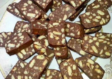 Печенье шоколадная колбаска рецепт со сгущенкой