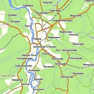 Какие города рядом с томском