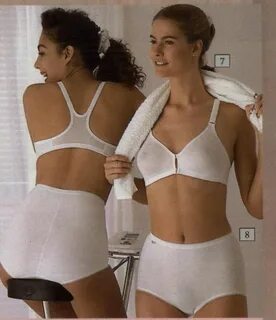 Two pretty ladies in Y-back bras and brief panties! 