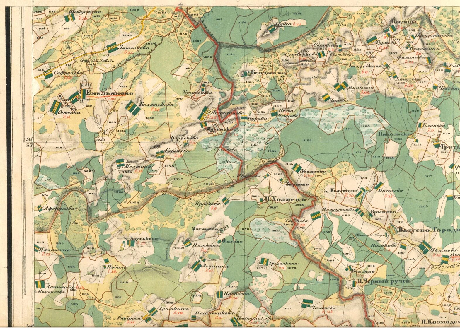 Карта петушинского района. Карта менде Тверской 1953 года. Старая карта Петушинского района. Старые карты Владимирской области Петушинского района.