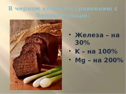 Чем черный хлеб полезнее белого
