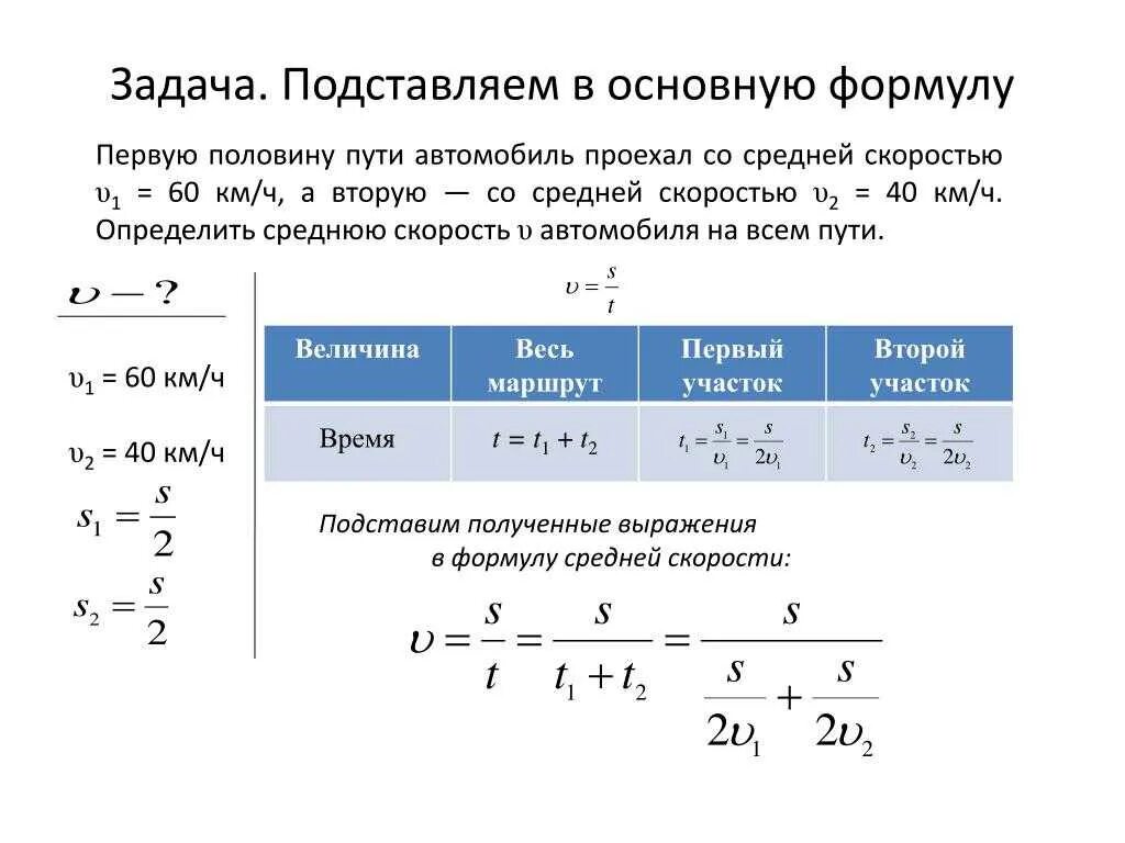 Как найти среднюю скорость 2 скоростей. Формула нахождения средней скорости. Скорость движения автомобиля формула. Формула для нахождения средней скорости движения. Формула средней скорости через 2 скорости.