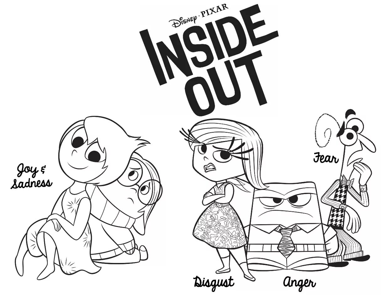 Как нарисовать страх из головоломки. Раскраска головоломка. inside out раскраска. раскраски из головоломки.